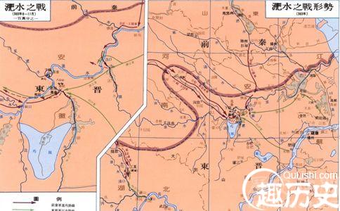 淝水之战地图